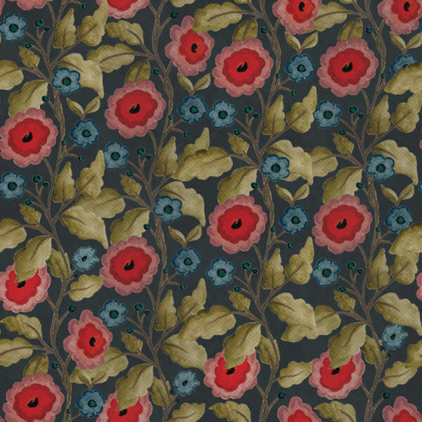 Ingrid - Folk Floral in Navy
