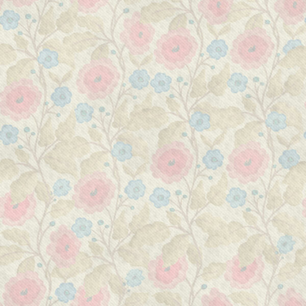 Ingrid - Folk Floral in Washed Off White