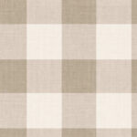Large Gingham in Deep Beige
