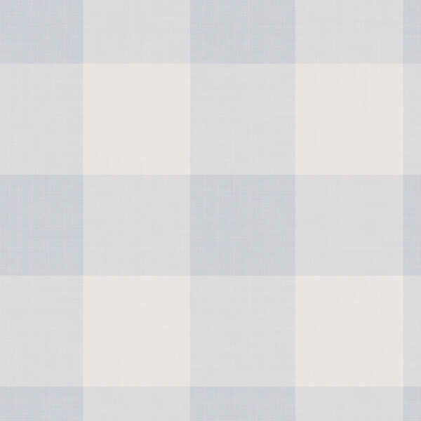 Large Gingham in Soft Blue