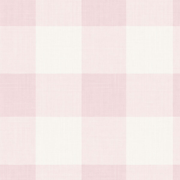 Large Gingham in Soft Pink
