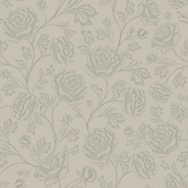 Magdalene Roses Toile in Beige