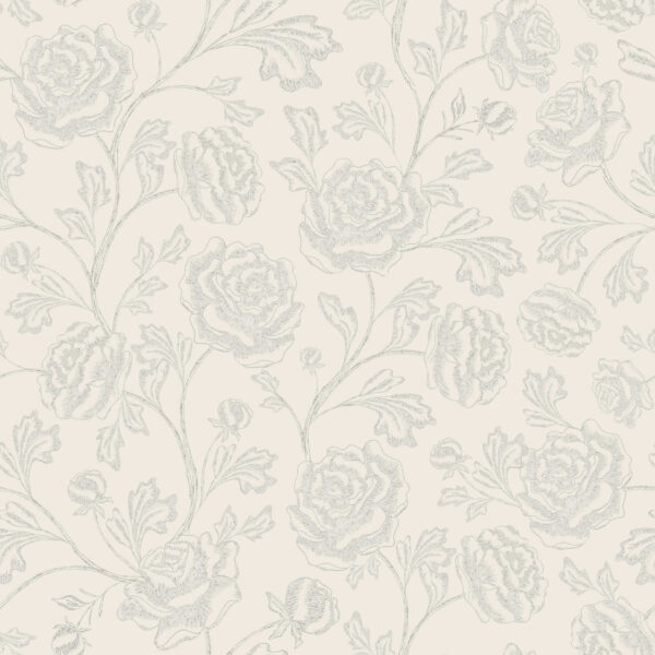 Magdalene Roses Toile in Neutral