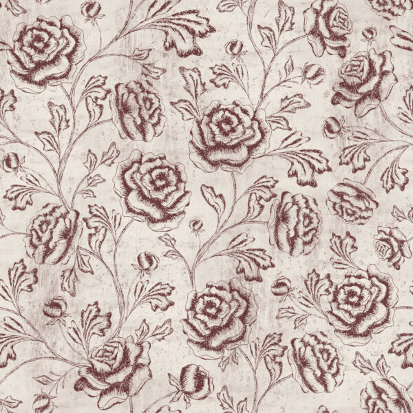Magdalene Roses Toile in Rouge