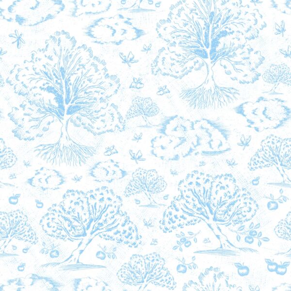 Orchard Folklore Toile in Light Blue