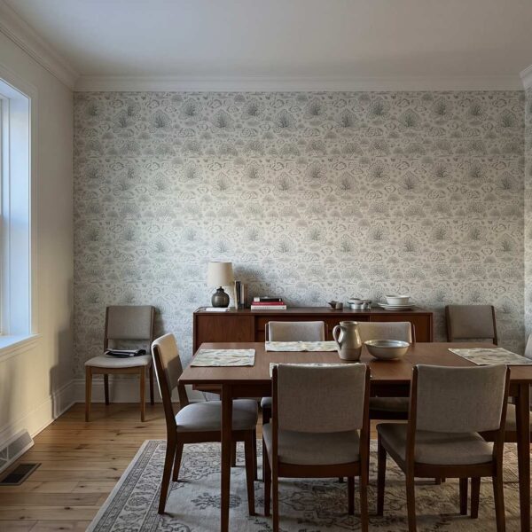 Orchard Folklore Toile in Olive Green