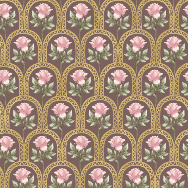 Rose Lineage - Watercolour in Burgundy