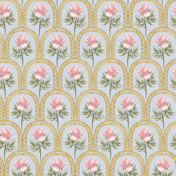 Rose Lineage - Watercolour in Light Blue