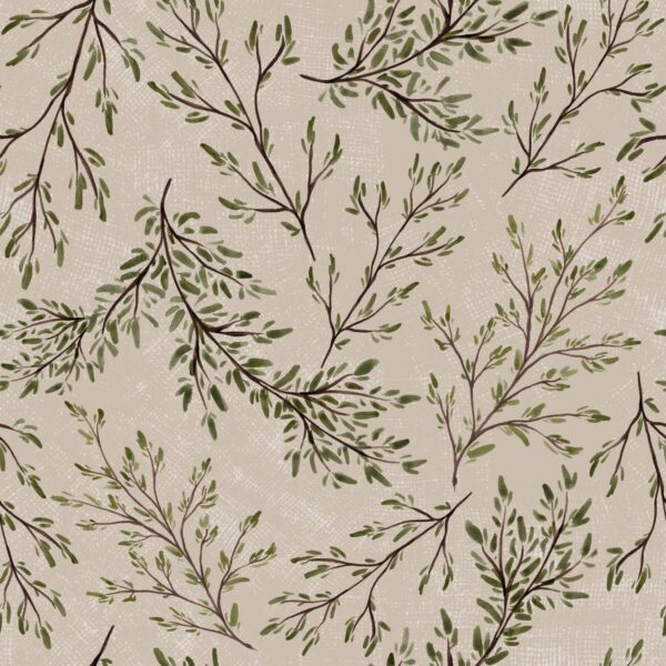 Rustic Watercolour Branches in Beige