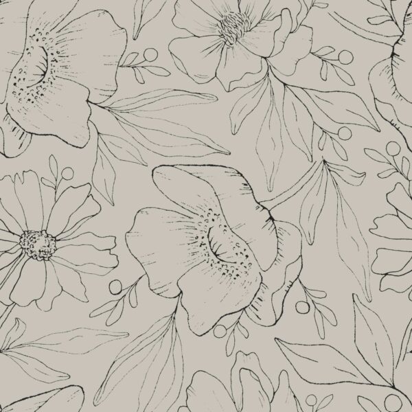 Serena Florals in Beige