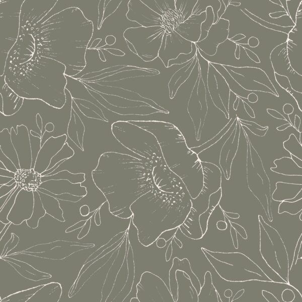 Serena Florals in Sage Green