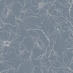 Serena Florals in Stormy Blue