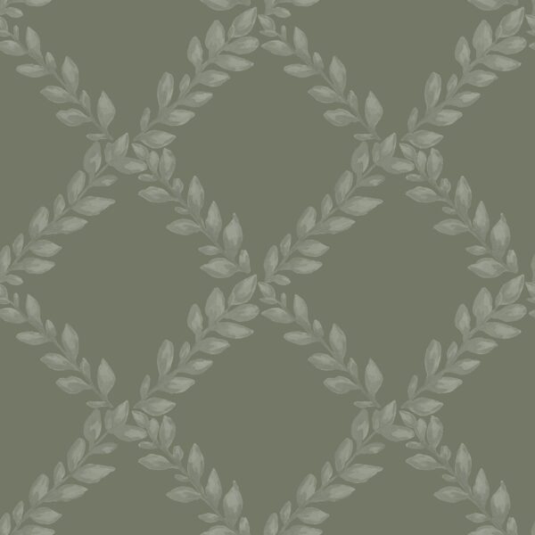 Trellis in Olive Green