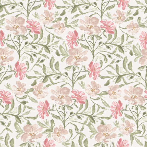 Vintage Floral Vines in Spring Hues