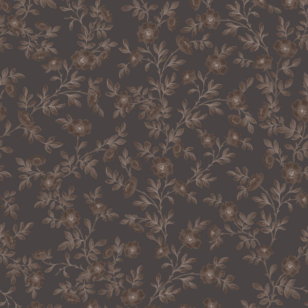 Vintage Rose Vines in Moody Amber