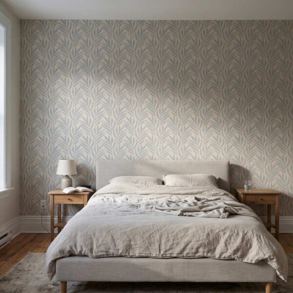 Willow Leaves in Coastal Blue