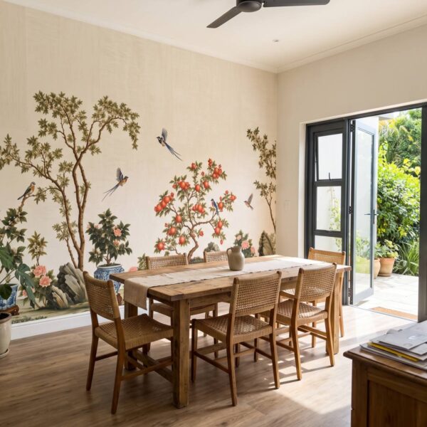 Scholars Garden Chinoiserie Ivory