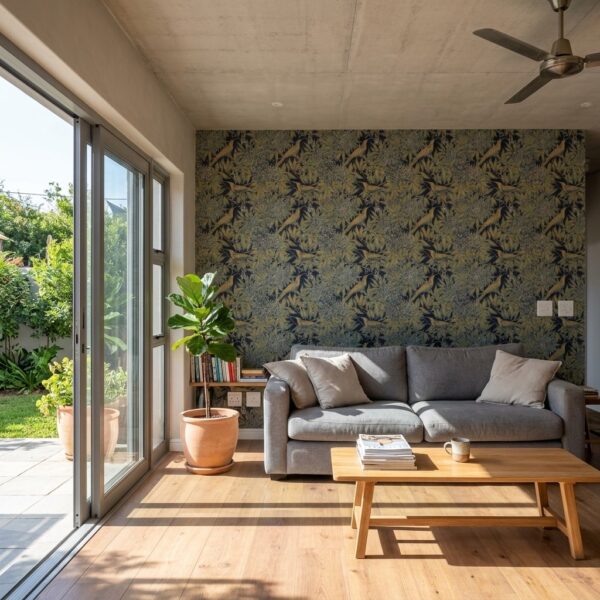 Sunbird Bower Ink shown in a living room