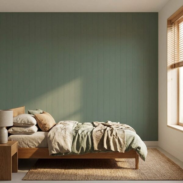 Green Panel Lines shown in a living room