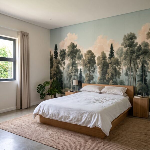 Colour shown in a bedroom