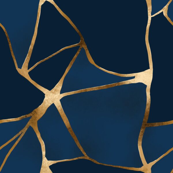 Azure Gold Wallpaper