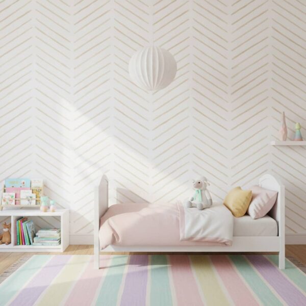 Beige Herringbone
