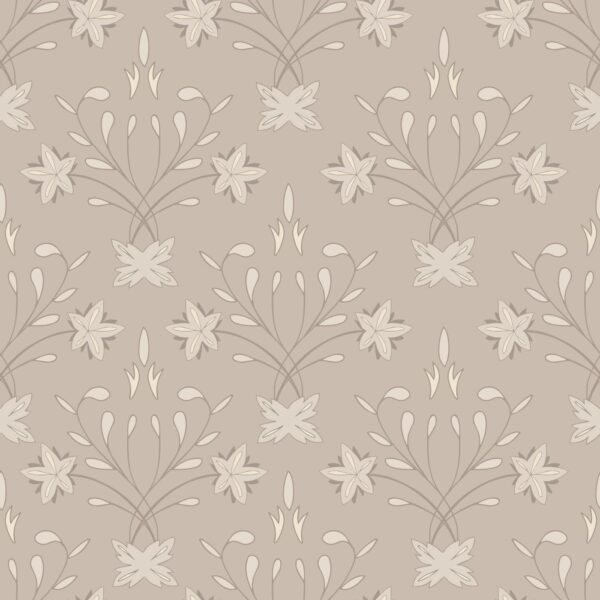 beige maple leaf botanical ornamental