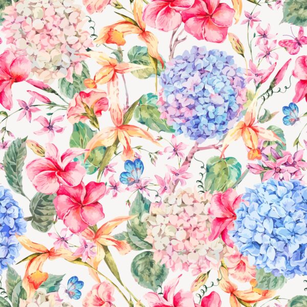 Cheerful Hydrangea Wallpaper