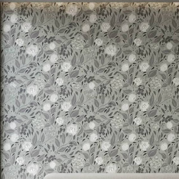 Cottage Core Florals in Muted Shades of Green and Cream