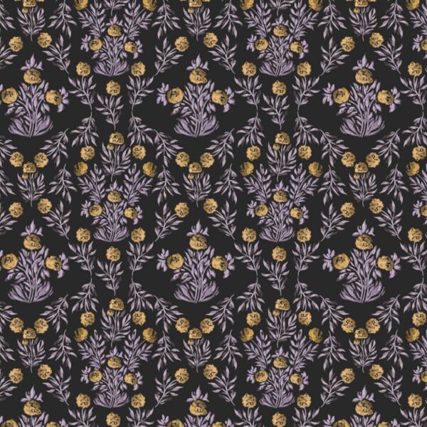 Darling Hydrangea in Brass Violet Black