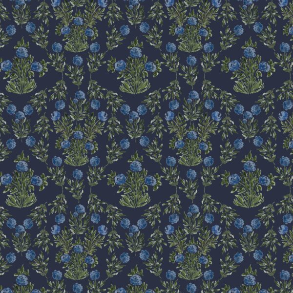 Darling Hydrangea in Navy Watercolour