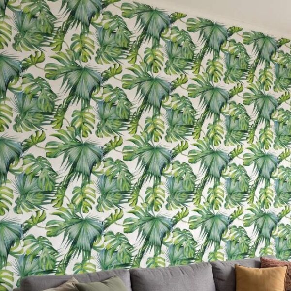 Delicious Palms Wallpaper wallpaper close-up on a wall