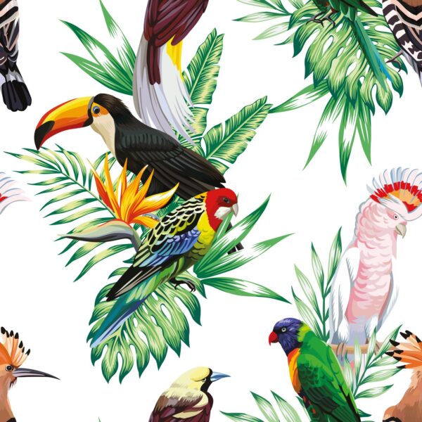 Fab Fowls Wallpaper