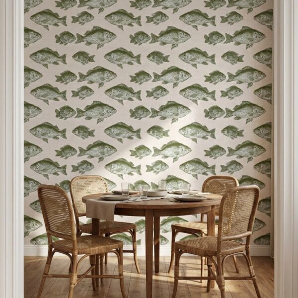 Olive Fish Shoal shown in a living room