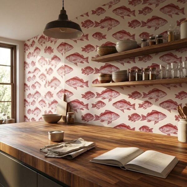 Red Fish Shoal shown in a living room