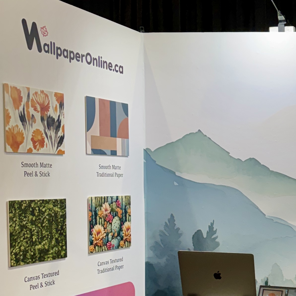 Exhibitions | Peel & Stick Wallpaper Online | Proudly Made in Canada The Wallpaper Online stand at IDS Toronto 2026