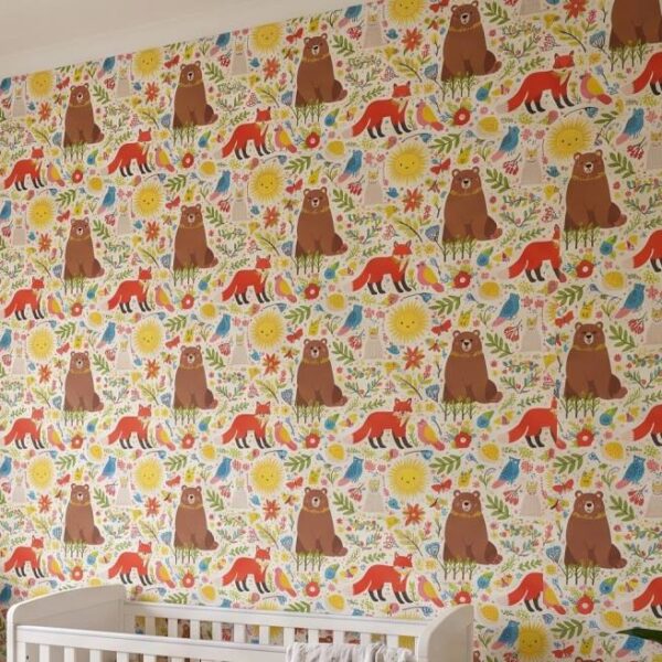 Mr Yogi Wallpaper wallpaper close-up on a wall