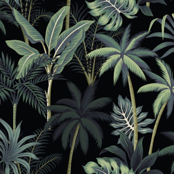 Mural Dusky Palms