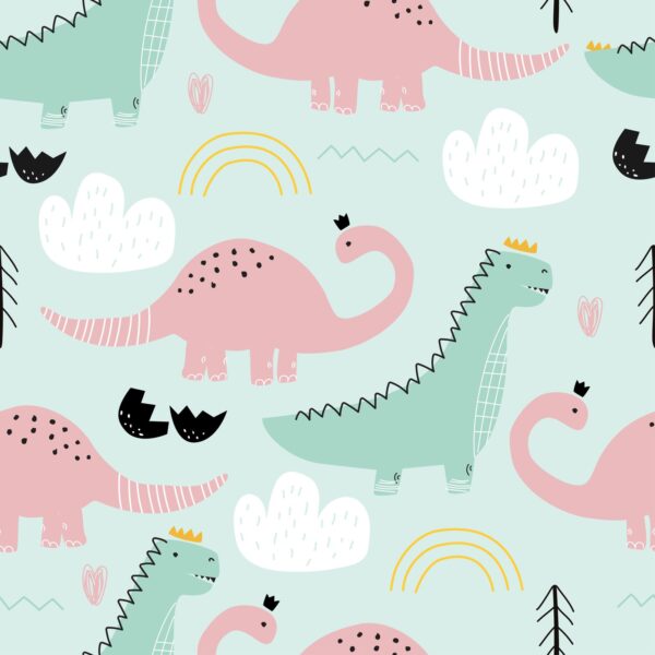 Pastel Dinos Wallpaper