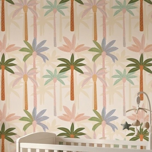 Pastel Palm Grove