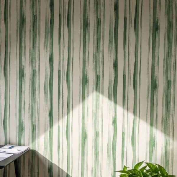 Safari Gouache Stripes Wallpaper