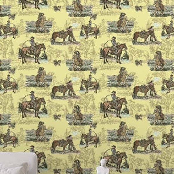 Sage & Saddle Buttercup Wallpaper