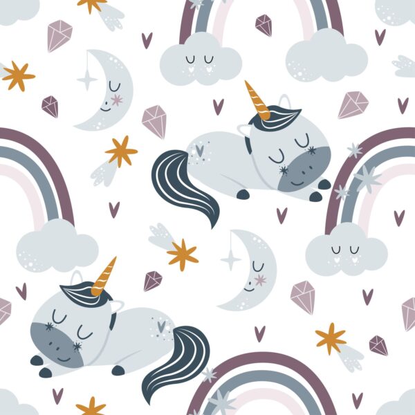 Sleepy Unicorns Wallpaper