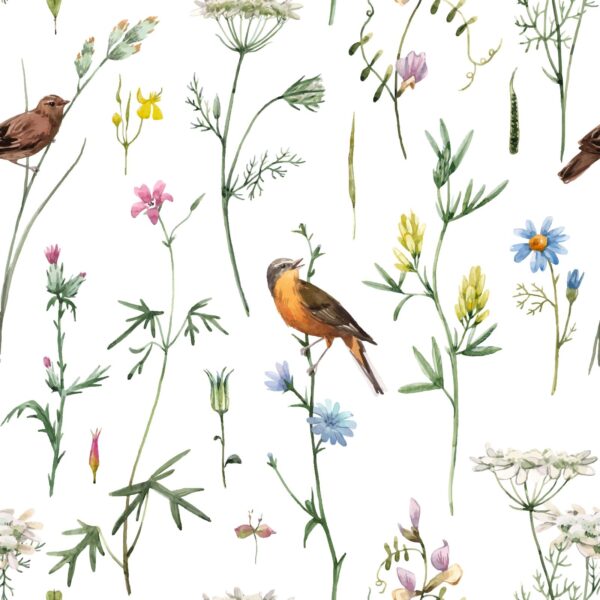 Soaring Sprig Wallpaper