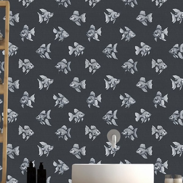 Swim Shady Goldfish in Charcoal
