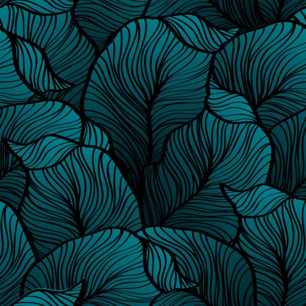 Teal Jungle Wallpaper