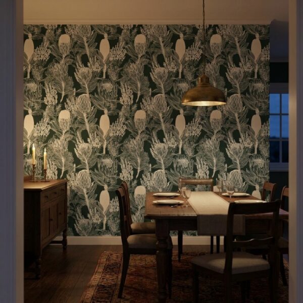 Midnight Protea Fynbos shown in a living room